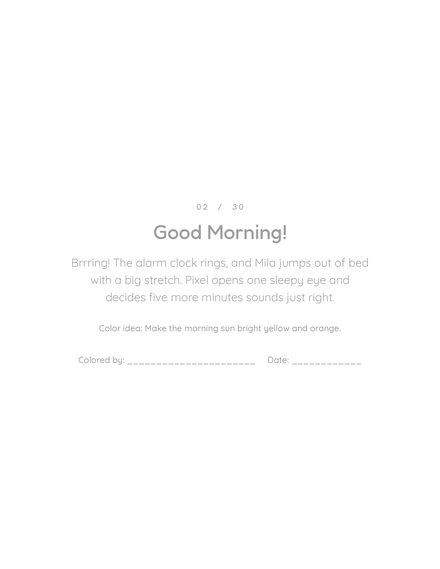 Story page: Good Morning!