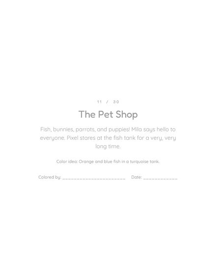 Story page: The Pet Shop
