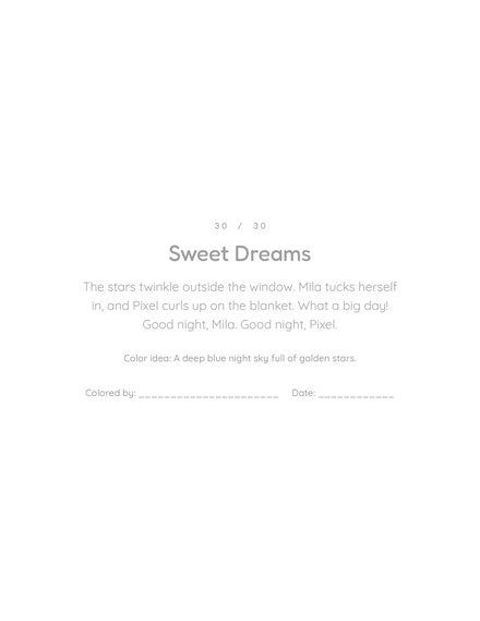 Story page: Sweet Dreams