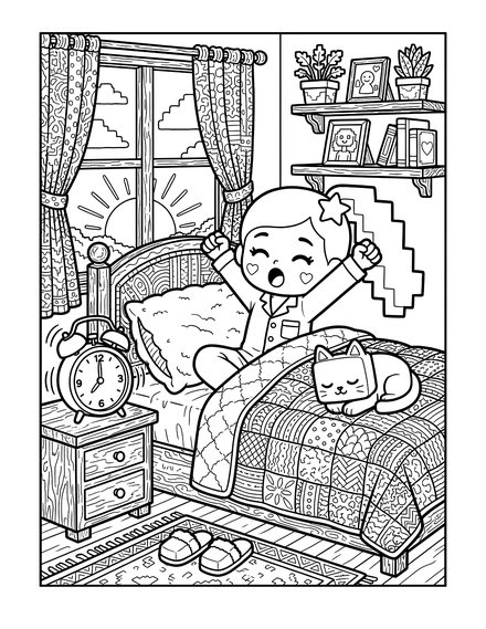Coloring page: Good Morning!